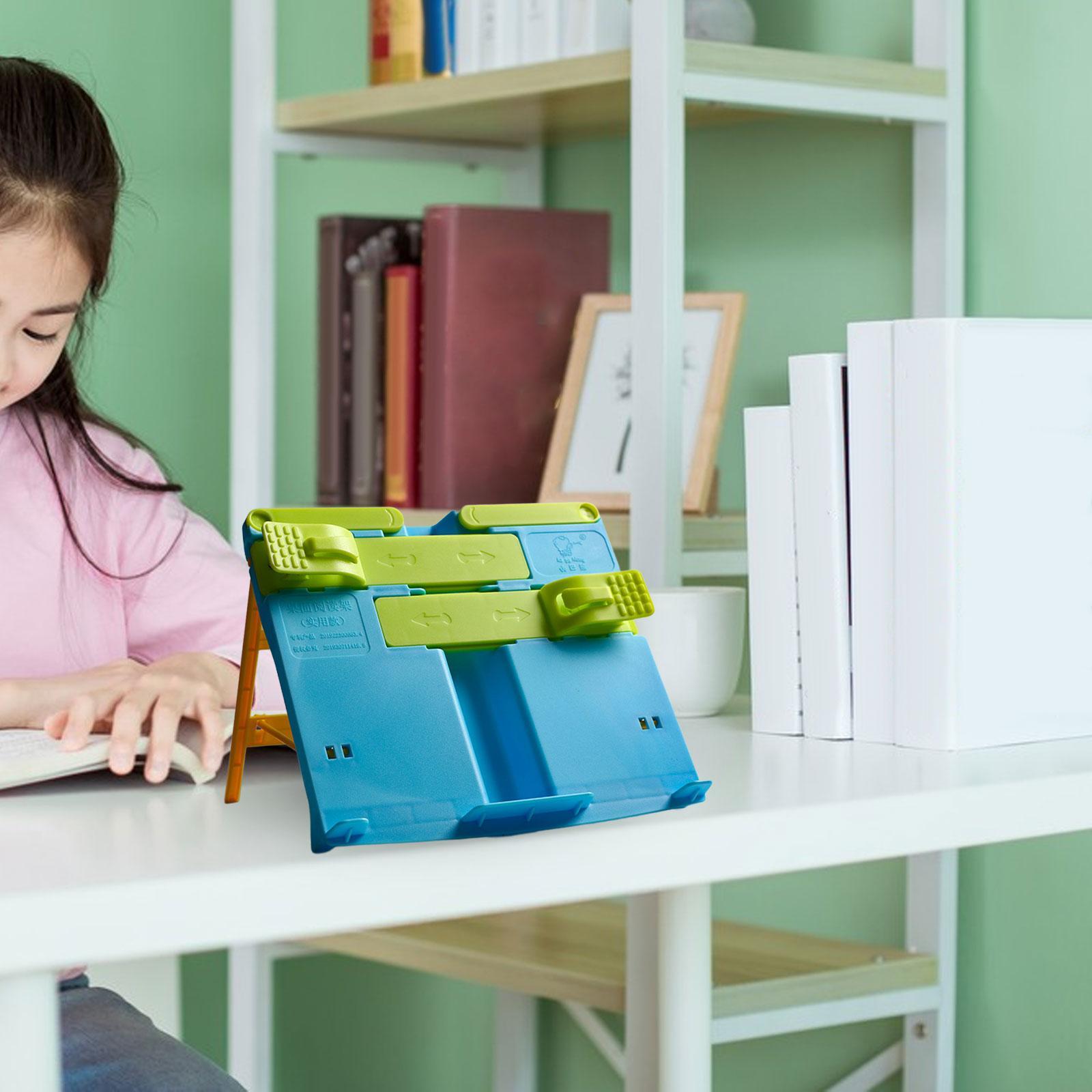 Book Holder Stand Desk Book Holder Easy to Carry Multipurpose Steady Fittings Book Holders for Reading Foldable Car Desk for Recipes Reading