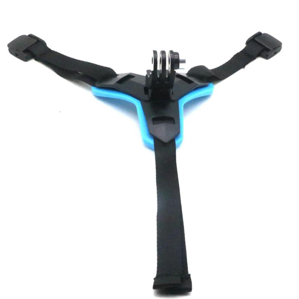 Plastic Helmet Chin Mount Holder For GoPro Hero 8/7/6/5 Sports Camera Blue