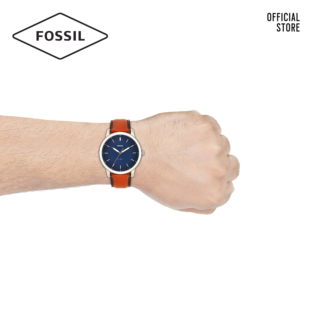 Đồng hồ nam FOSSIL dây da Minimalist 3H FS5304 - màu nâu