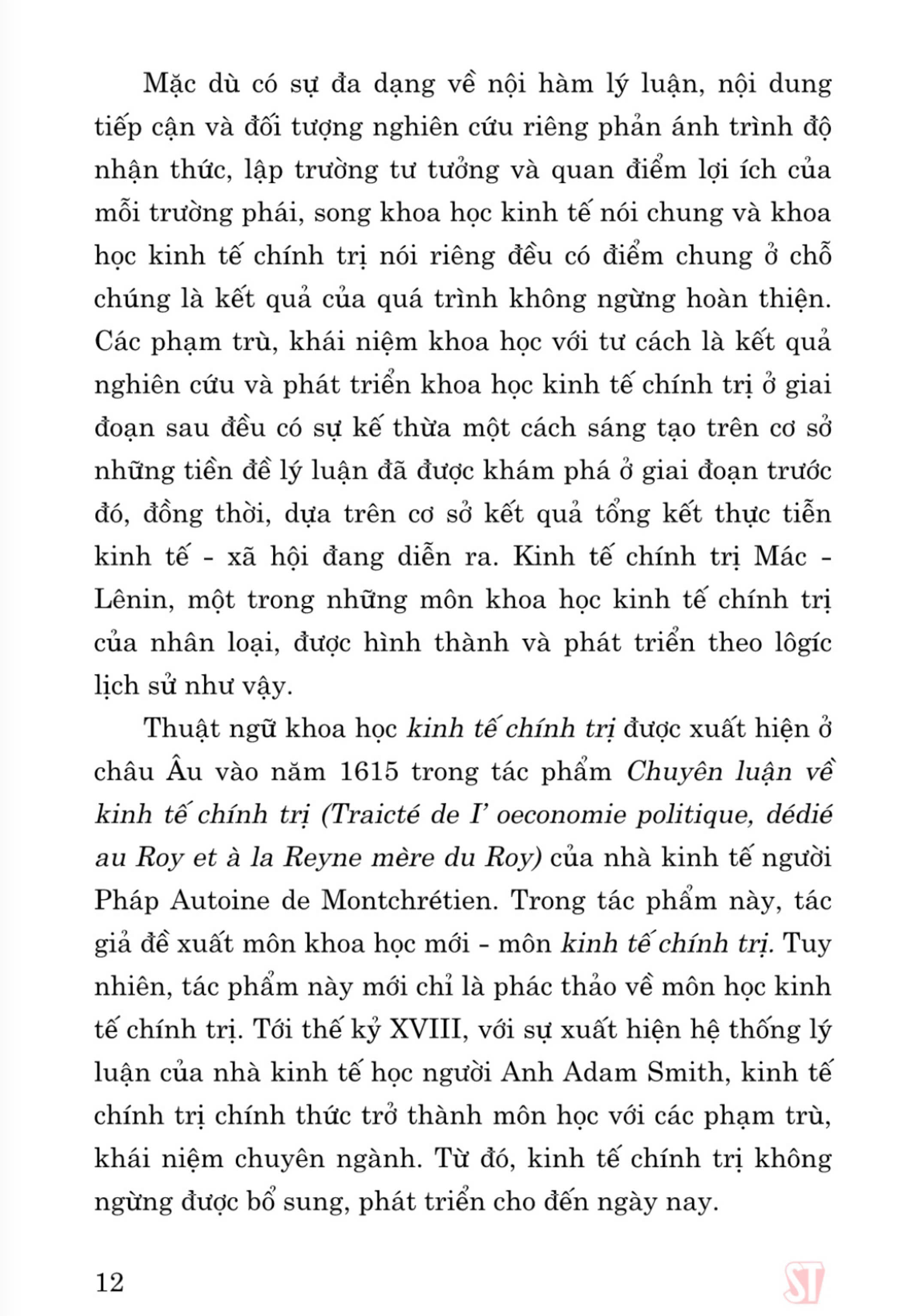 Giáo trình Kinh tế chính trị Mác - Lênin (Dành cho bậc đại học hệ không chuyên lý luận chính trị) - bản in 2024