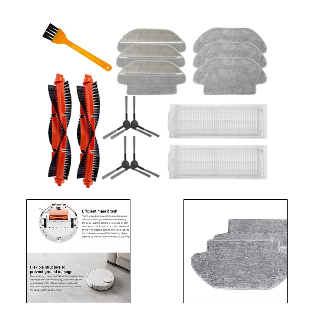 Robot Floor Sweeper Vacuum Cleaner Replace Accessories Kit for STYJ02YM Series