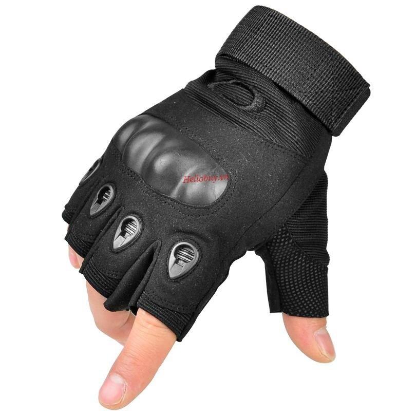 Găng Tay Đi Phượt Cụt Ngón Có Gù Bảo Vệ