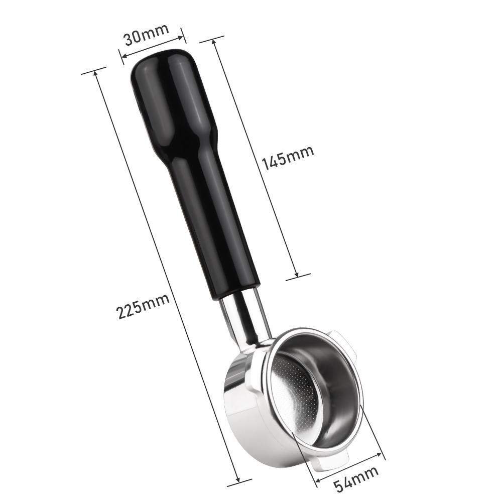 54mm 3 Ears Wooden Coffee Handle Cup Filter Basket Replacement for Breville 8 Series Coffee Machines