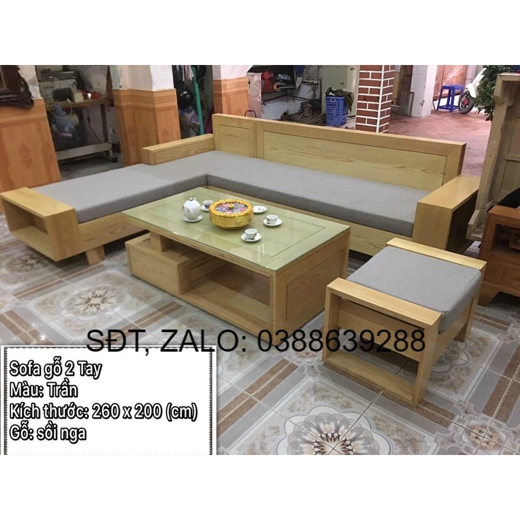 sofa phòng khách gỗ sồi nga giá thật