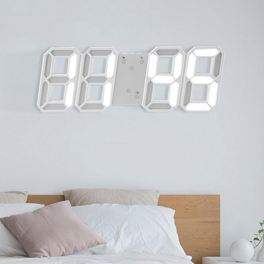 Number Clock Tabletop LED Alarm Clocks for Home Office