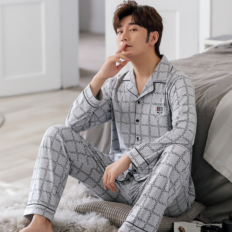 Đồ bộ PIJAMA Nam dài tay họa tiết sọc Caro, chất Cotton 100%, hàng cao cấp style Hàn Quốc thời thượng