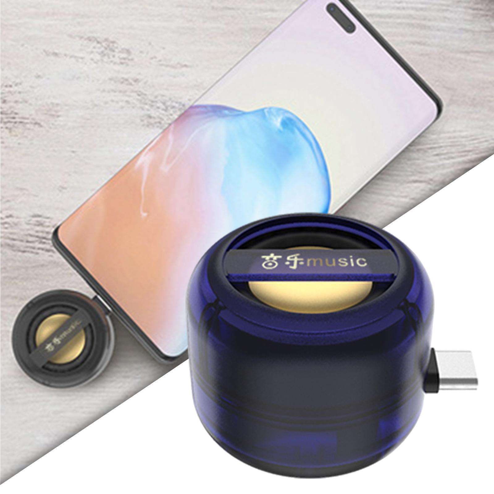 USB Phone Speaker Plug and Play w/   Blue