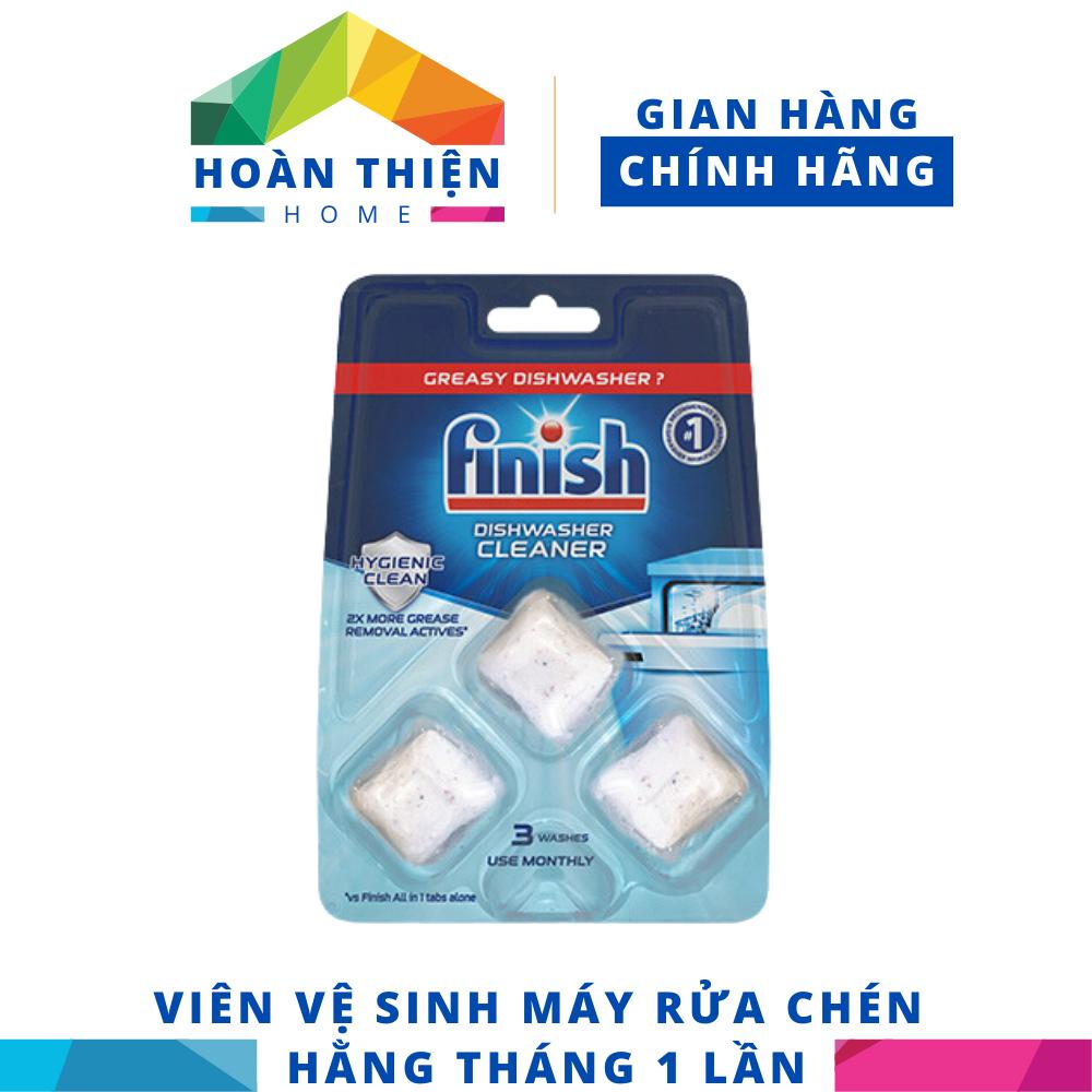 [Hỏa Tốc] Vỉ 3 viên vệ sinh máy rửa chén bát Finish Dishwasher Cleaner chuyên dụng cho máy rửa chén, bát gồm vỉ 3 viên