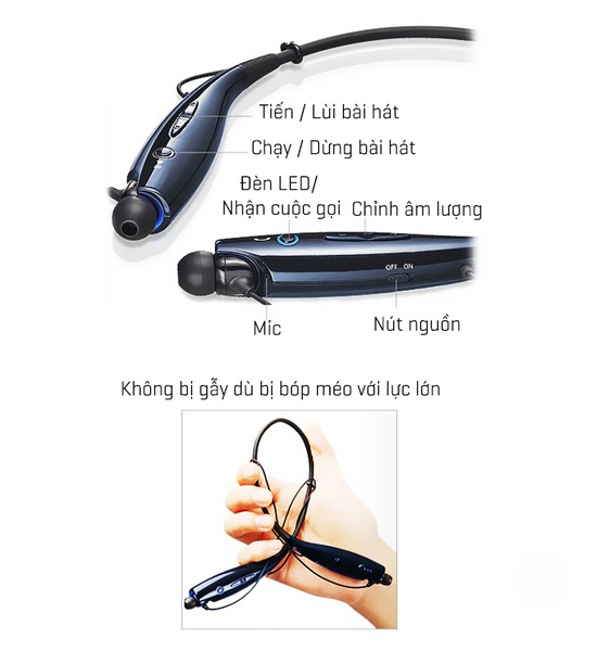 Tai Nghe Bluetooth choàng cổ 730 - Hàng nhập khẩu