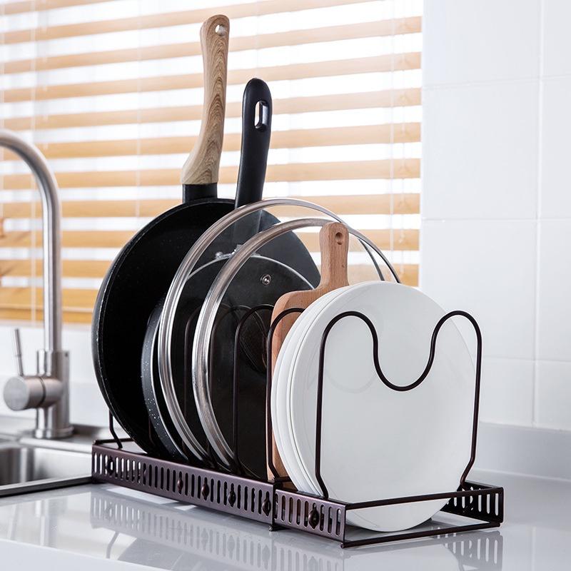 Kệ Để Xoong Nồi, Để Thớt Mẫu Mới Bằng Sắt Tháo Lắp Tiện Lợi