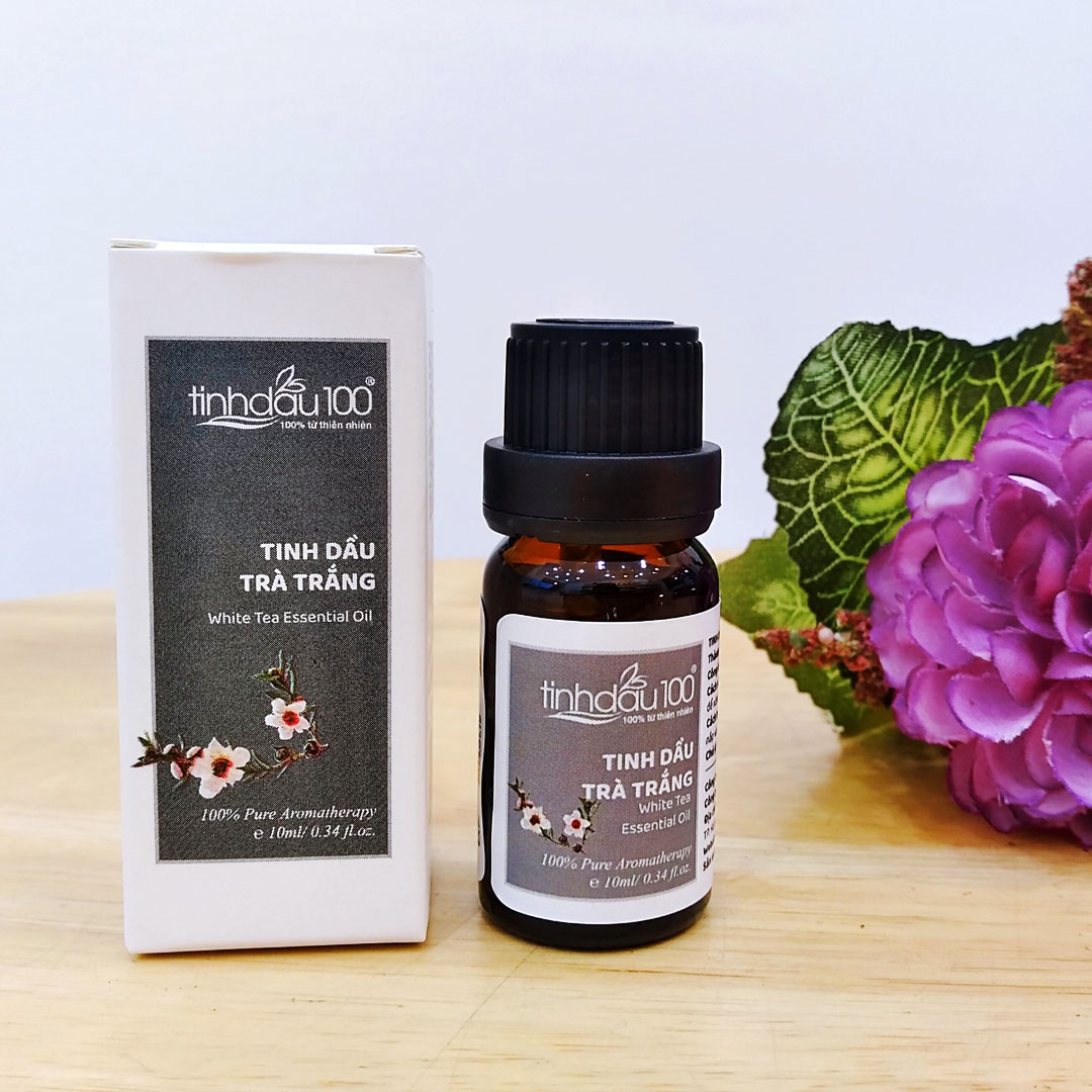 Tinh dầu trà trắng nguyên chất White Tea Essential Oil xông thơm phòng, ngủ ngon lọ 10ml