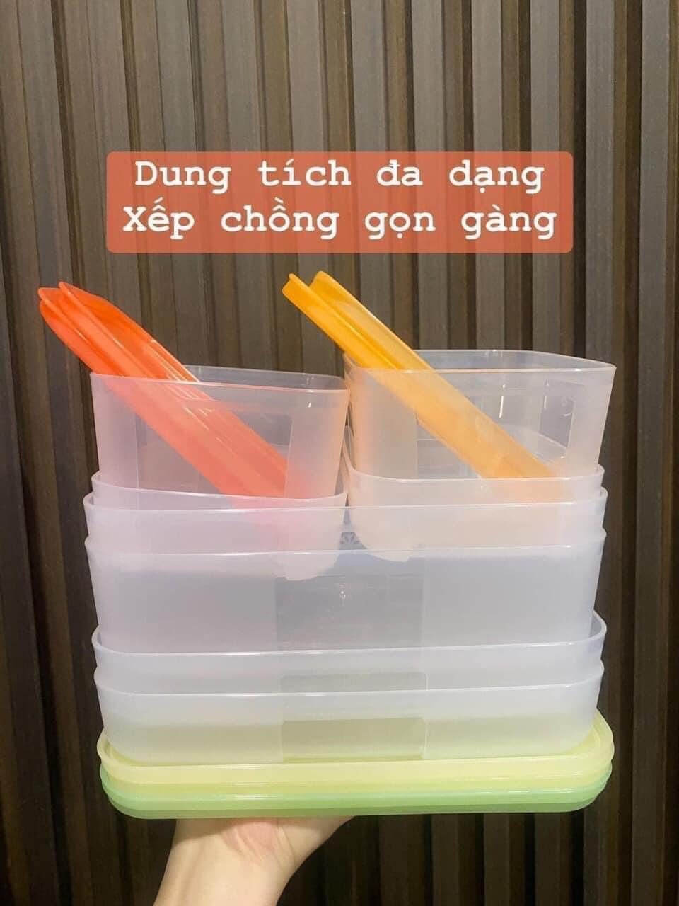 Bộ Trữ Đông Freezermate Colorful Set 8 Tupperware