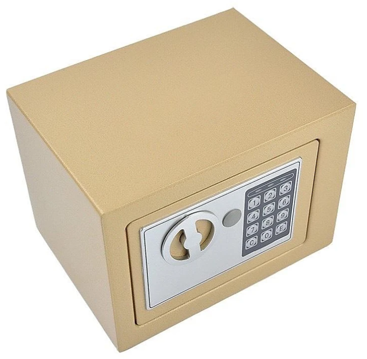 Két sắt mini 17e chống cháy có khóa điện tử chống trộm bảo mật cao, có khe đút tiền hiện đại loại cao cấp 23x17x17(Tặng kèm quà ngẫu nhiên)