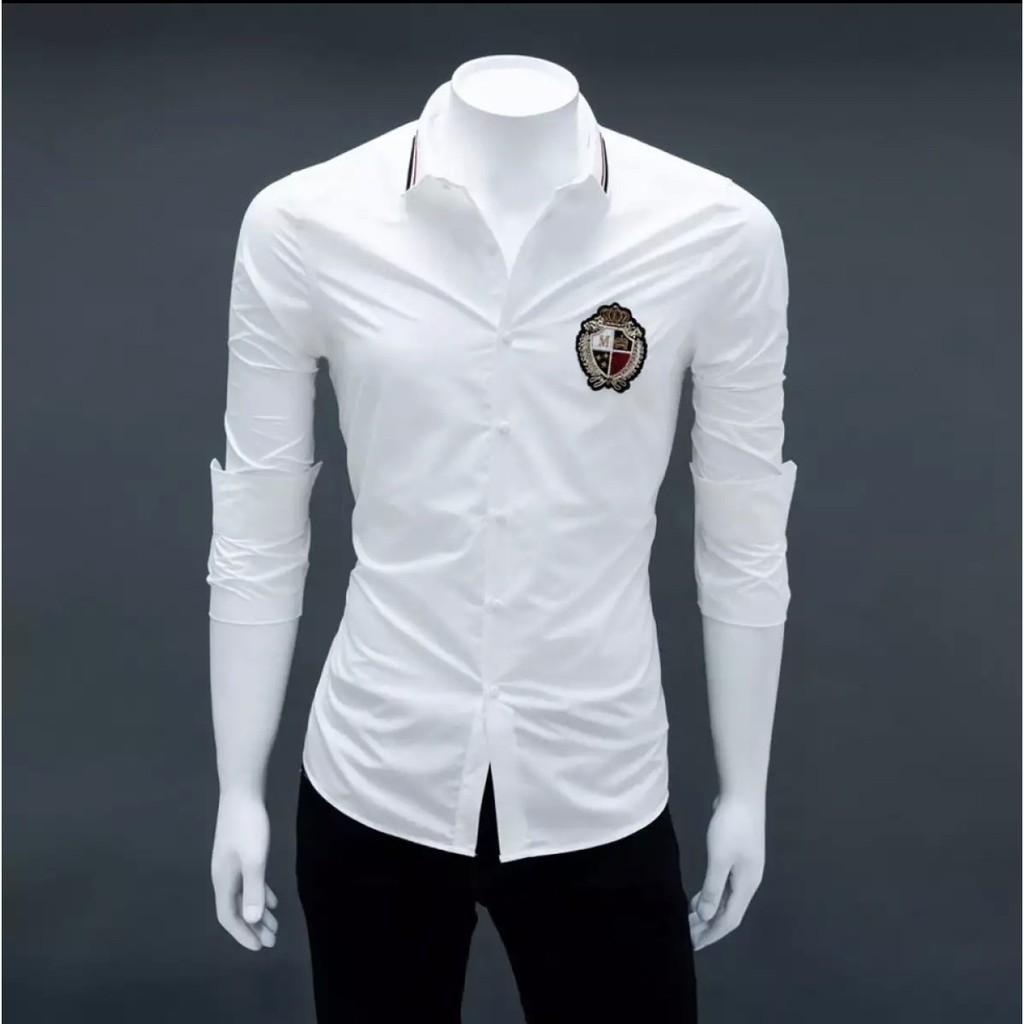 ÁO SƠ MI NAM LỤA MỊN IN LOGO CỰC ĐẸP SIÊU PHÁ CÁCH VIỆT