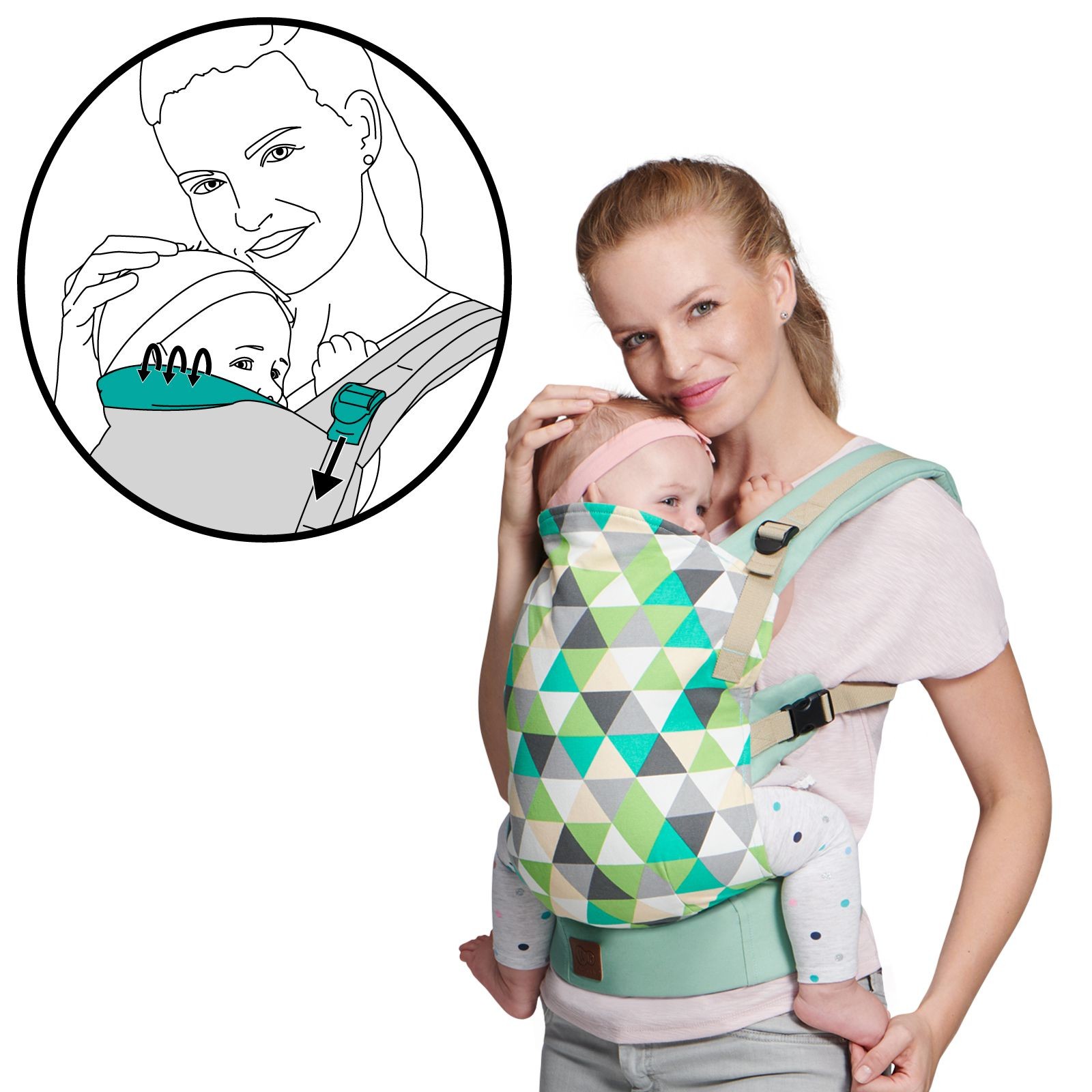 ĐỊU CHO BÉ NINO KINDERKRAFT DÀNH CHO BÉ TỪ 3 THÁNG TUỔI ĐẾN 20KG - HÀNG CHÍNH HÃNG