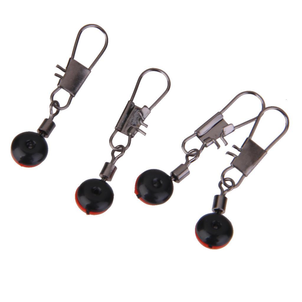20 Fishing Float Bobber Stops Space Bean Sinker Connector Rolling Swivel Tackle