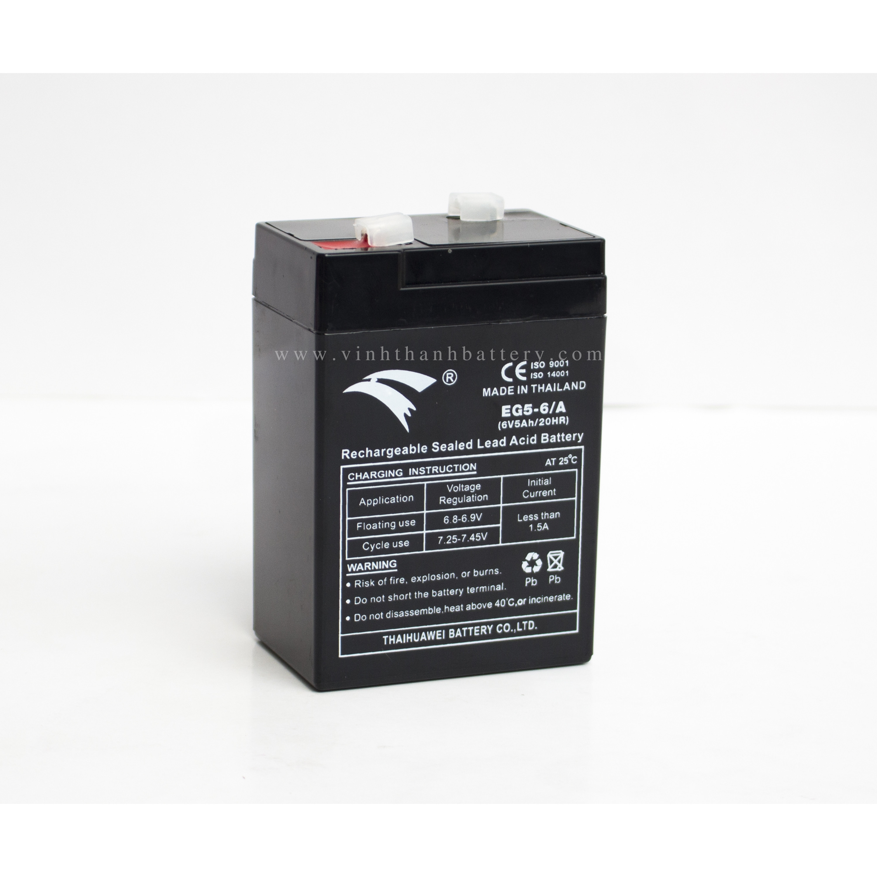 Ắc quy UPS, xe đạp điện Eagle 6V - 5Ah (EG5-6/A)