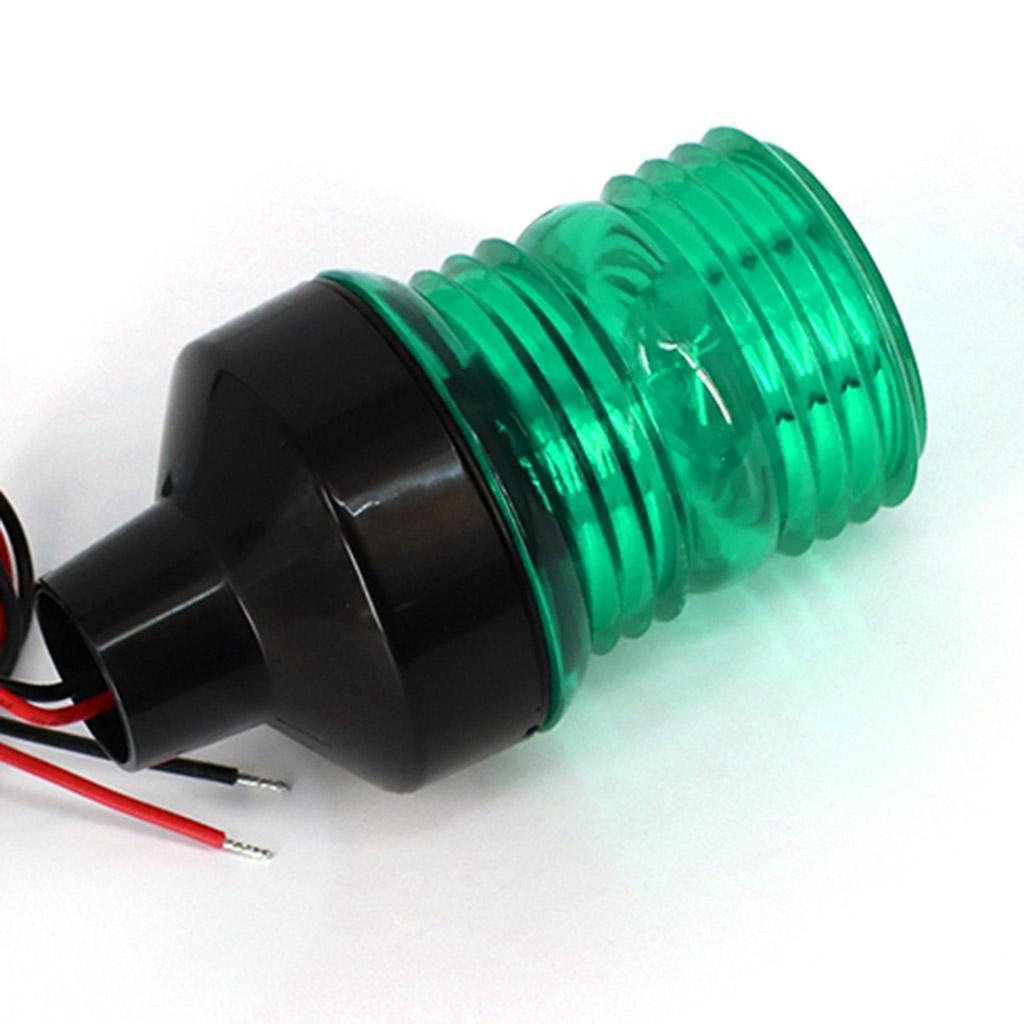 Waterproof Boat Yacht LED Navigation 12V/24V Green 360 Warning Signal Light