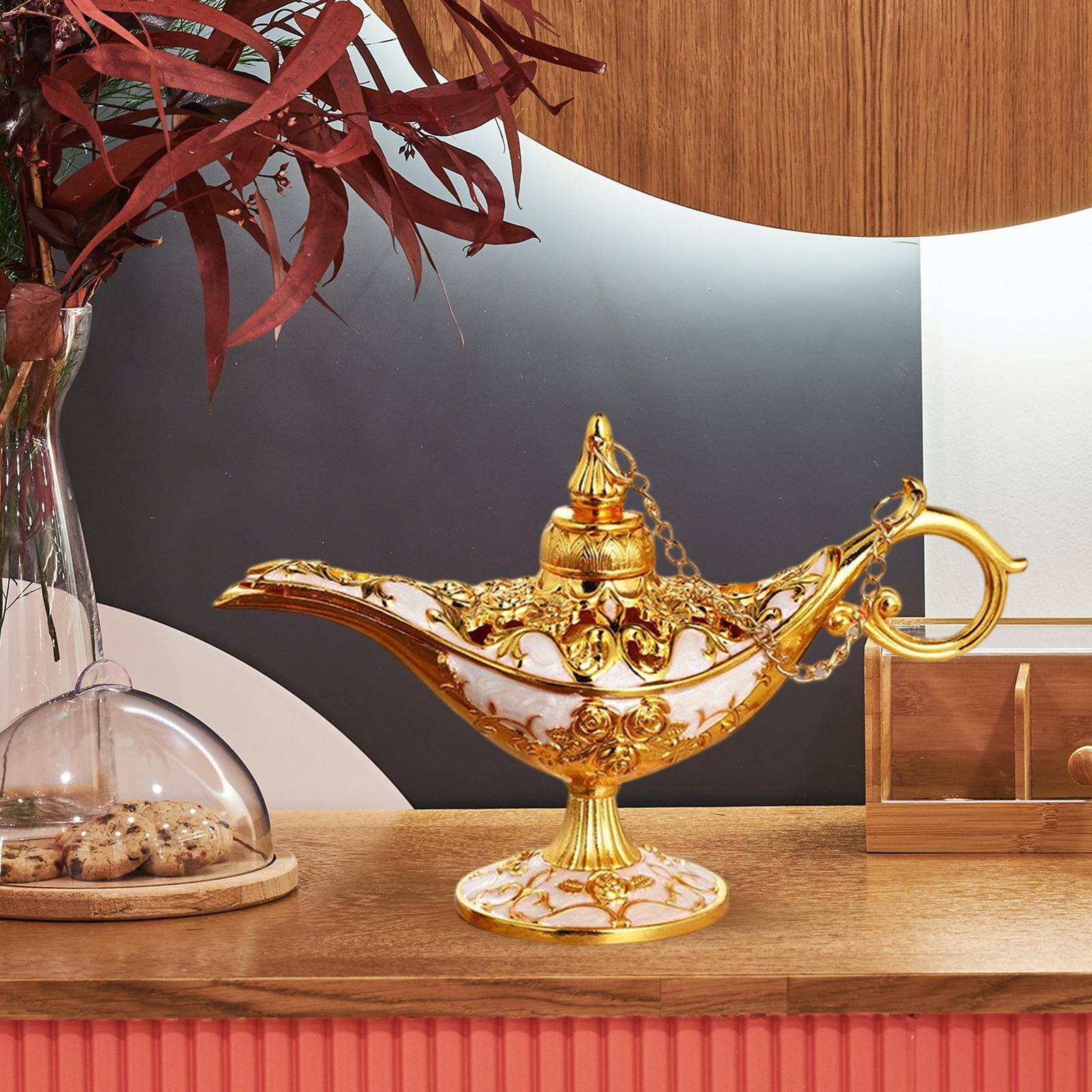 Lamp Washing Light Arabian Props Collection Gift Oil Lamp Pot Table Centerpiece Statue Lamp for Decor Birthday Home Festive Holiday