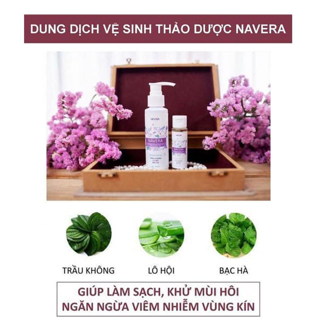 Dung Dịch Vệ Sinh Thảo Dược NAVERA, Từ Lô Hội, Trầu Không, Bạc Hà, Đặc Biệt An Toàn