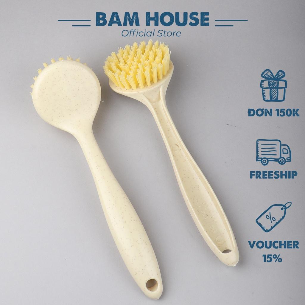 Bàn chải chà bồn rửa chén Bam House có tay cầm dài và chất lông dày cao cấp BCB01 - Gia dụng bếp