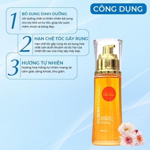 Tinh dầu dưỡng tóc OLEXRS+HAIRSALON Collagen Complex Hair Repair Oil 80ml -  Serum, dầu dưỡng tóc Thương hiệu Olexrs+HairSalon | ALamDep.com