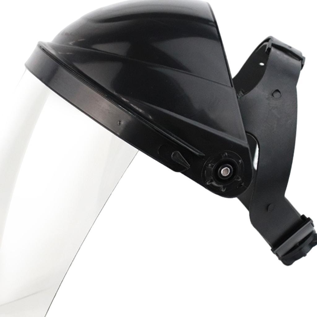 2x Anti Fog Full Face Shield Head-mounted Safety Anti- Clear Glasses Visor Safety Work Welding Grinding Helmet Cover Headgear
