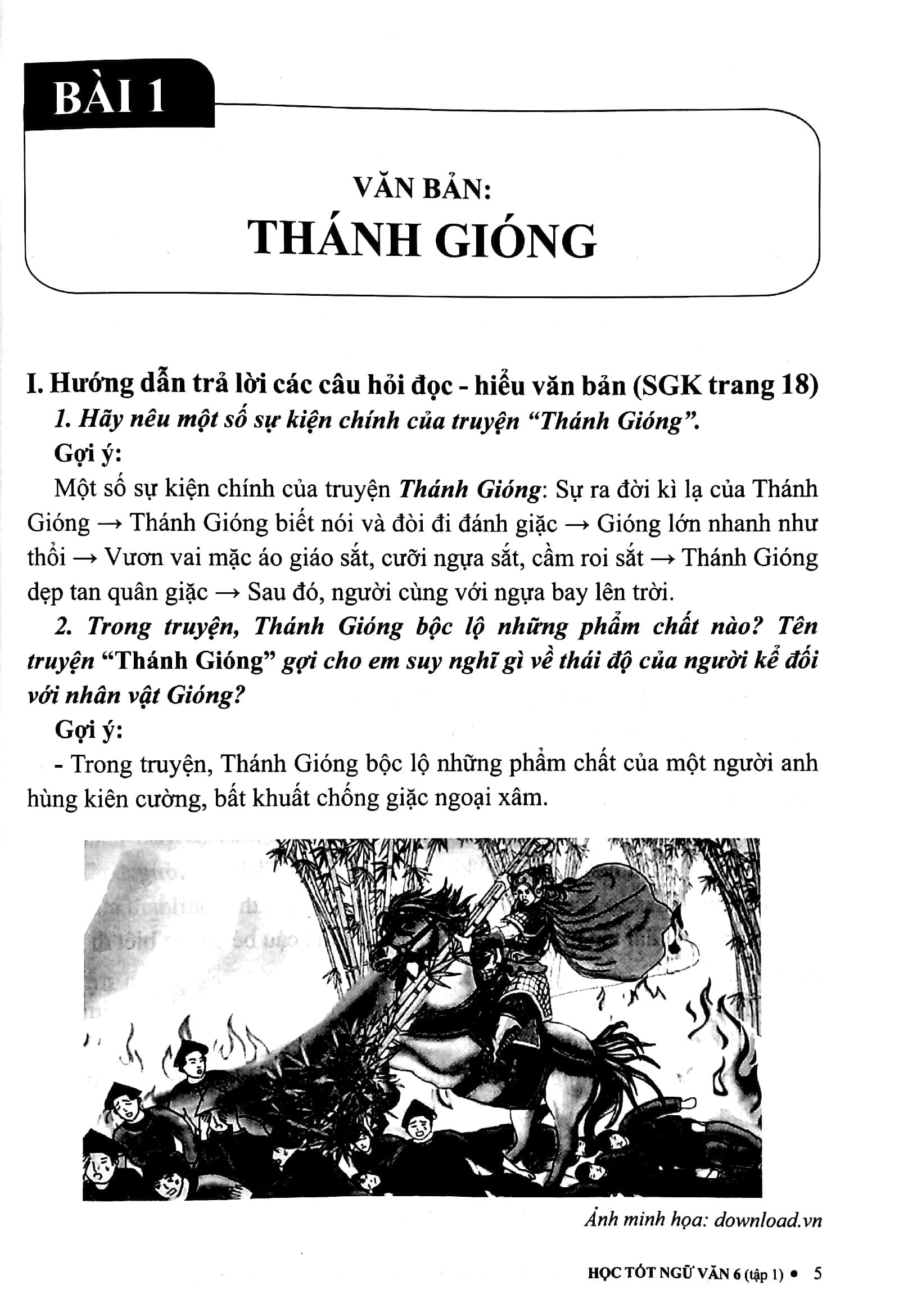 Học Tốt Ngữ Văn 6 - Tập 1 (Bộ Sách: Cánh Diều)