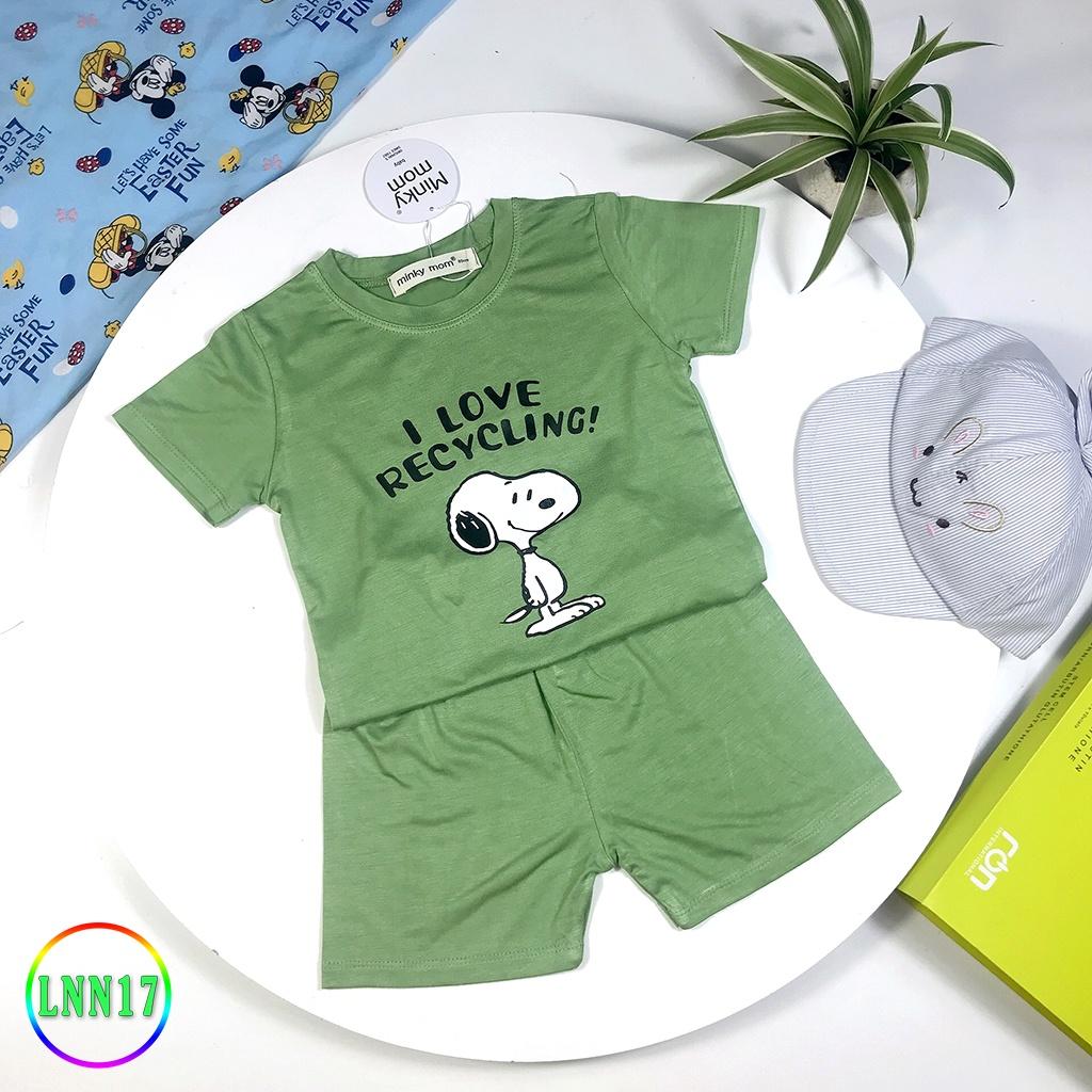 Bộ Cộc Tay Cho Bé LNN17 Đồ Bộ Thun Lạnh Cao Cấp Mềm Mịn Thoáng Mát Dễ Chịu, Thoải Mái Cho Bé