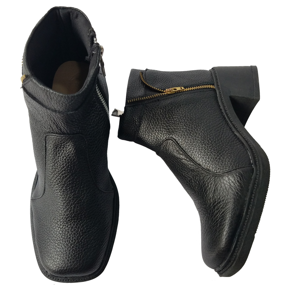 Giày Boot Nữ  Da Bò Thật BIGGBEN Cao 4 phân BON10