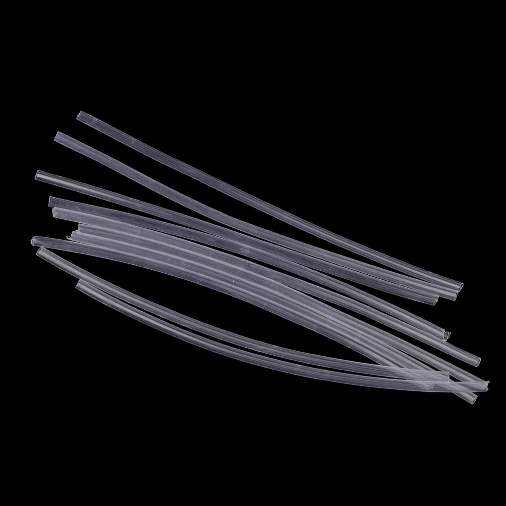 10Pcs Fishing Rig Making Heat Shrink Rig Tubes Sleeve Hook Connector White