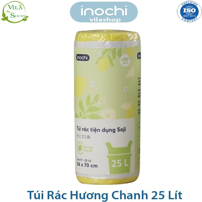 Túi Đựng Rác, Túi Rác Hương Chanh, Hương Lavender Tự Huỷ Có Quai Tiện Dụng, Dạng Cuộn Loại 10L 25L 50L