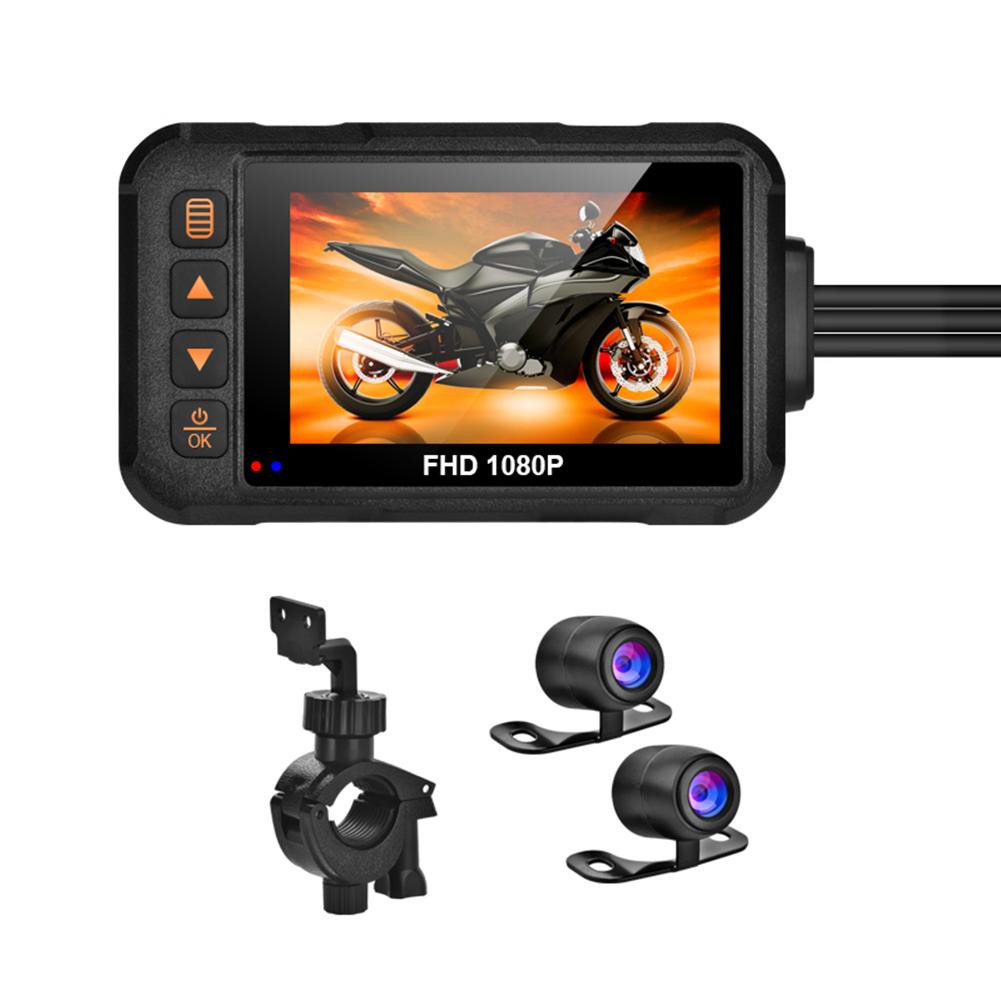Camera Xe Máy Chống Nước 1080P Đầu Ghi Hình Phía Trước Camera Phía Sau Video Xe Máy Đầu Ghi Ngoài Trời Dash Cam Cho Xe Máy