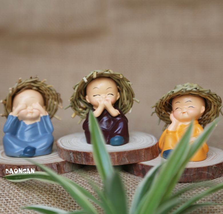 Bộ tượng 3 chú tiểu tam không