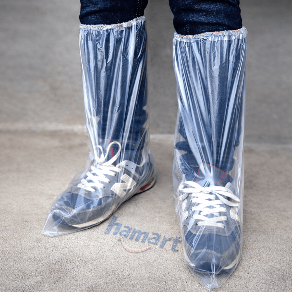 Bọc Giày Trời Mưa Ủng Nilong Bao Giày Dép Du Lịch Bảo Vệ Chống Nước Bám Bẩn 1 Lần Tiện Lợi