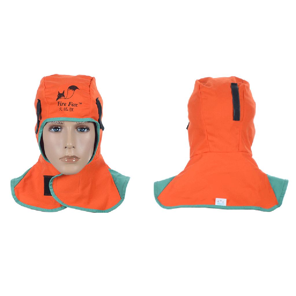 2 Piece Flame Retardant Safey Helmet Welding Neck Protective Hood Head Cover