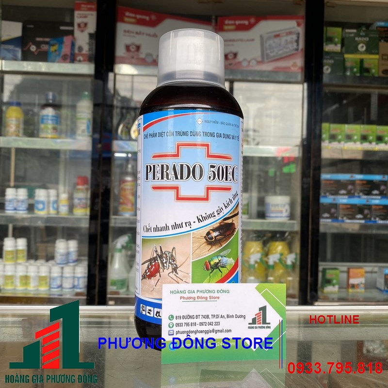 Thuốc diệt muỗi và côn trùng Perado 50EC-1 lít