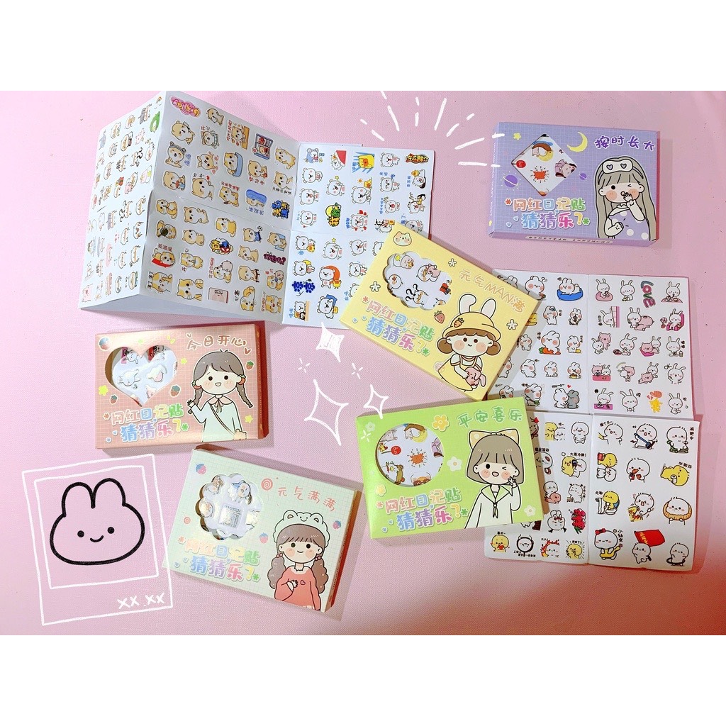 Set Stiker Hoạt Hình Nhật Bản Cute