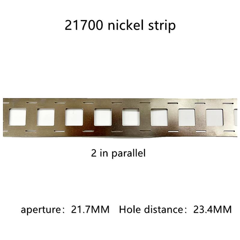 21700 dải niken tấm niken 2 dải niken song song Dải thép mạ niken SPCC 21700 mảnh nối khẩu độ 21.7MM Màu sắc: 2 song song 0.15