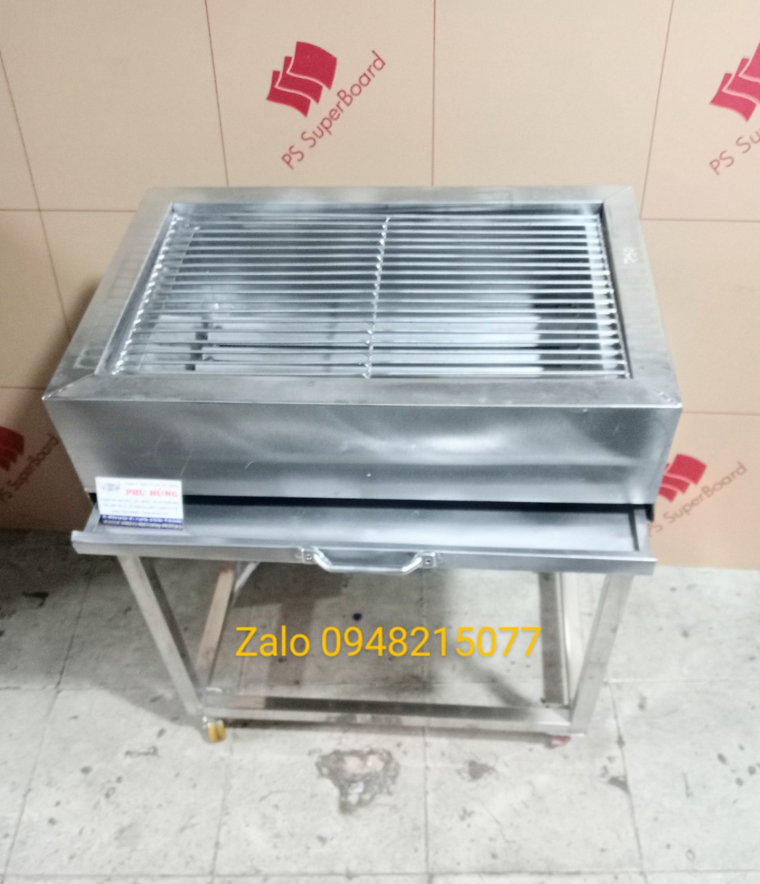 LÒ NƯỚNG THAN INOX KT 50x80x80