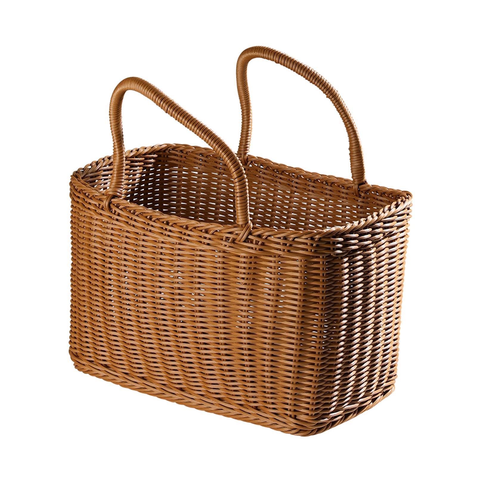 Kitchen Storage Basket with Handles Container Large