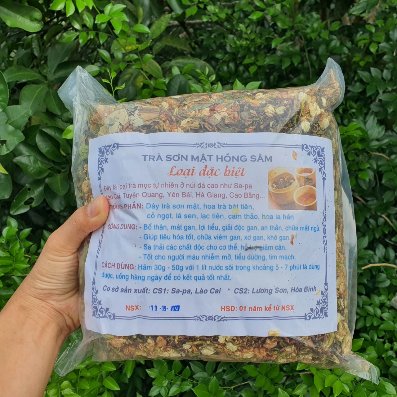 Trà Sơn Mật Hồng Sâm 7 vị bổ thận mát gan an thần dễ ngủ hỗ trợ giảm cân tiểu đường mỡ máu-1KG