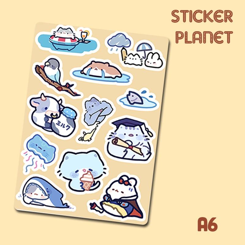 Little Sticker Sheet A6- trang trí sổ, máy tính, điện thoại