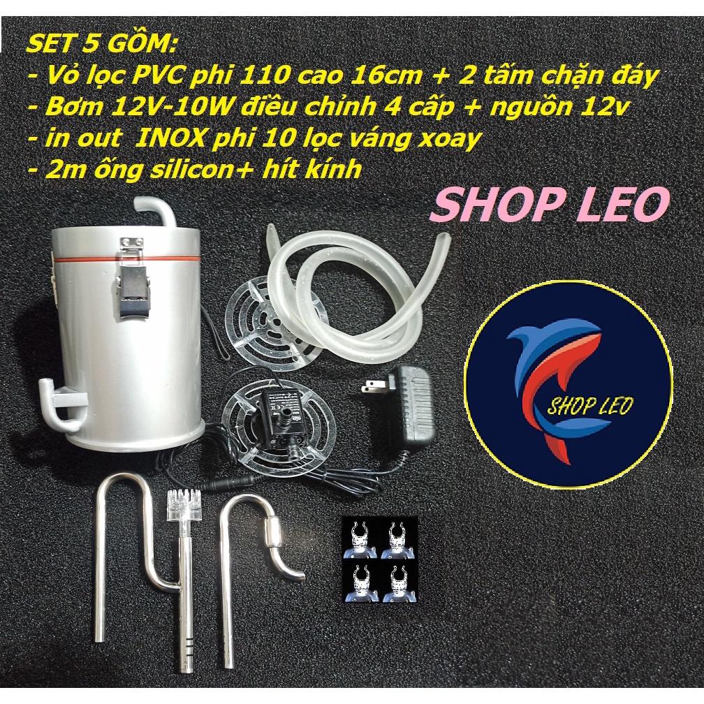 Lọc chế mini cho bể nano, bể shallow - Máy lọc ngoài nano dành cho bể cá cảnh, hồ thủy sinh-shopleo