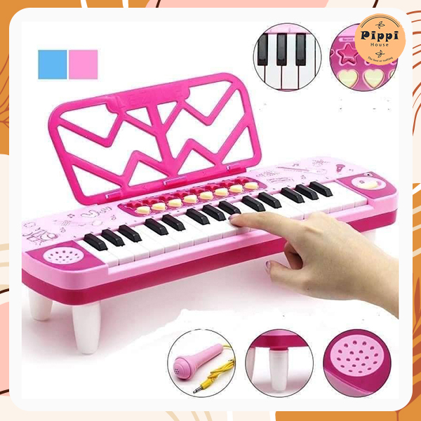 Đồ Chơi Đàn Piano Cho Bé Có Đèn Nhạc Và Micro Chuẩn Âm