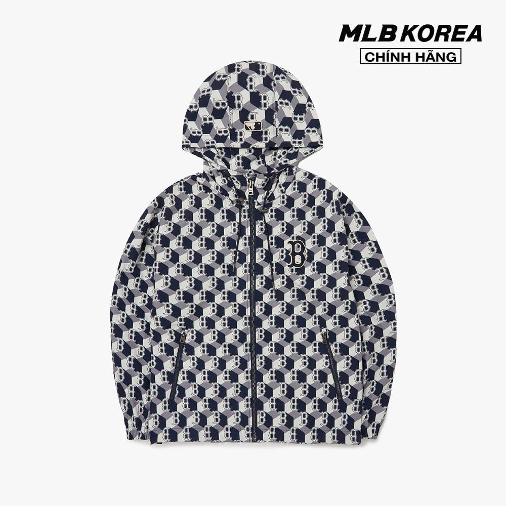 MLB - Áo khoác phối mũ Cube Monogram All Over 3AWJM5324