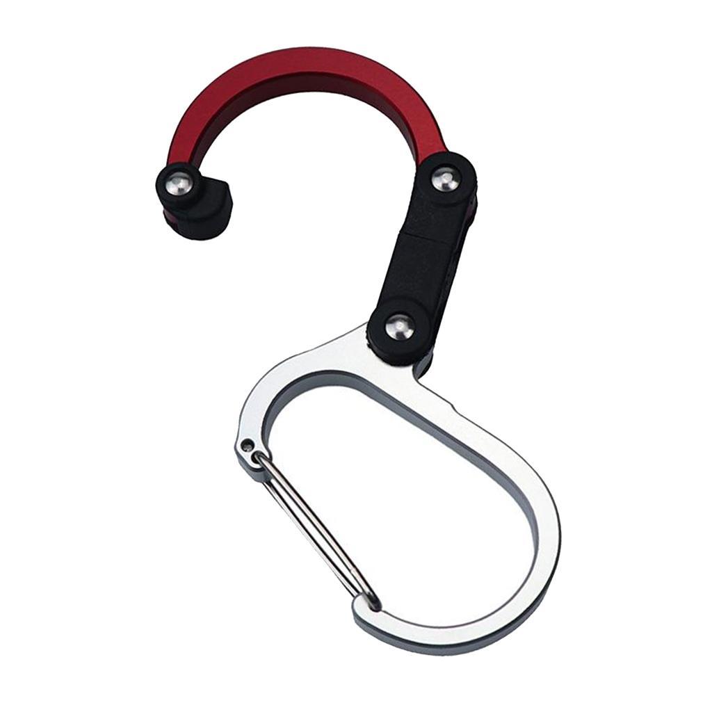 Mini Carabiner Clip Hook Keychain for Travel, Luggage, Small