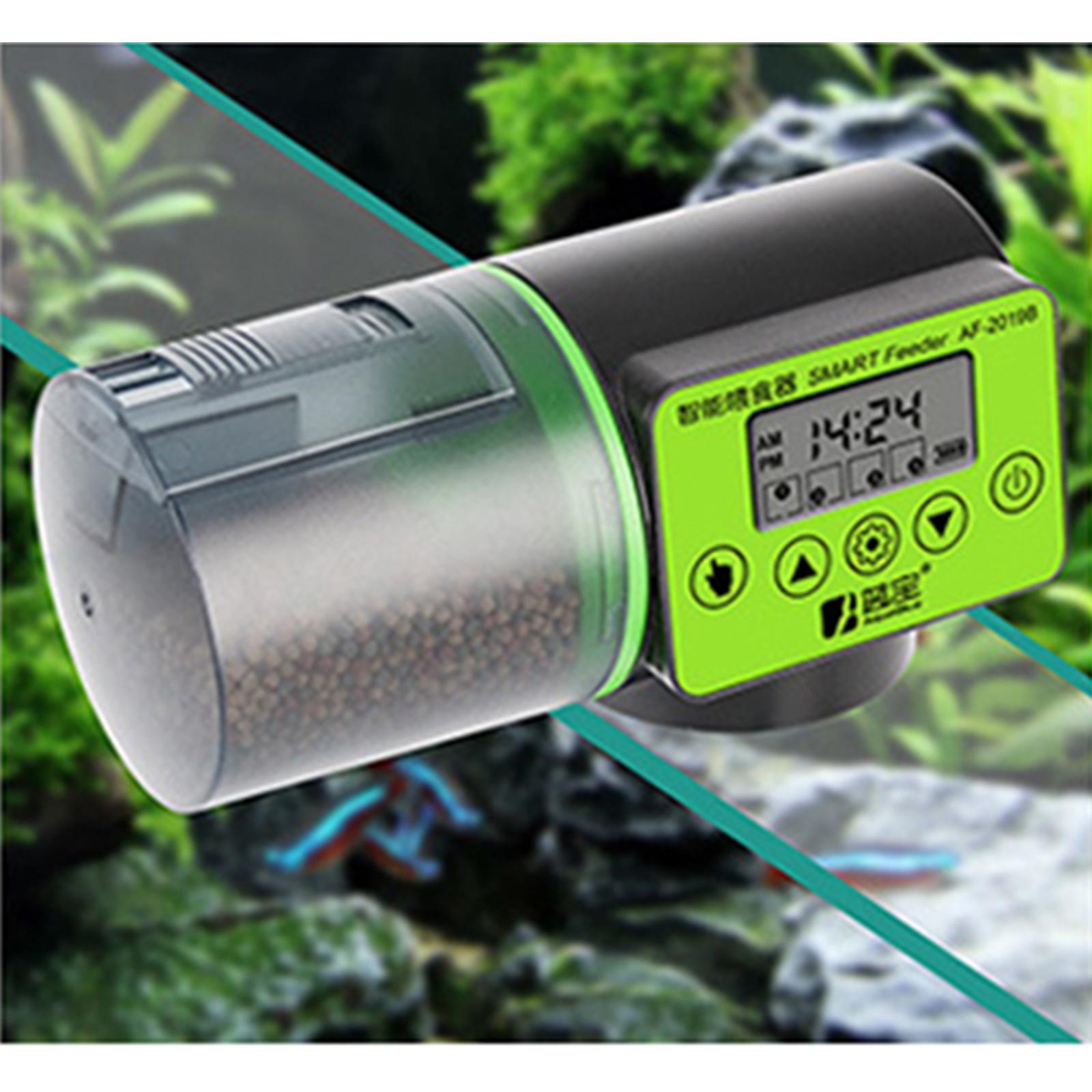 Automatic Fish Feeder, Moisture-Proof Electric Auto Fish Food Feeder Timer Dispenser for Small Fish Turtle Tank or Aquarium, Auto Feeding on Vacation