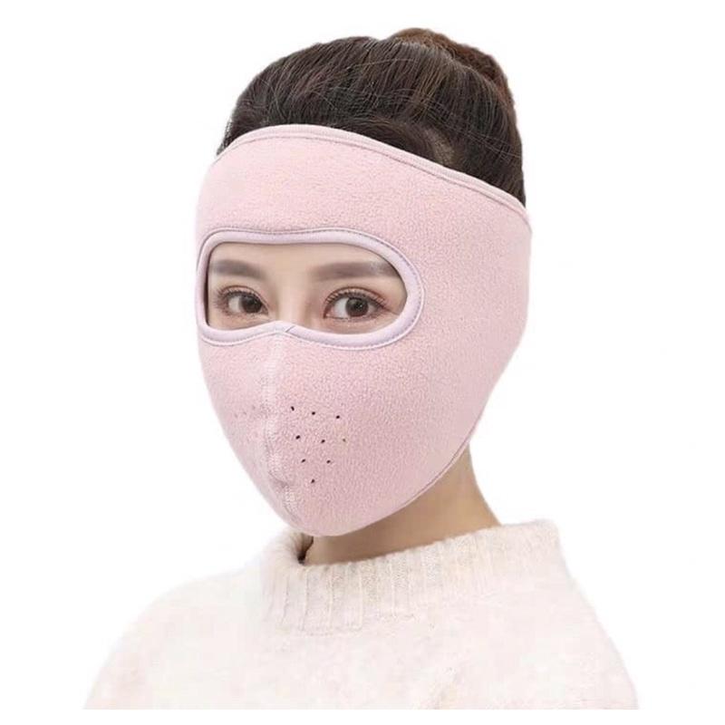 Khẩu trang nija nỉ có kính bảo vệ mắt che kính và không kính màu ngẫu nhiên