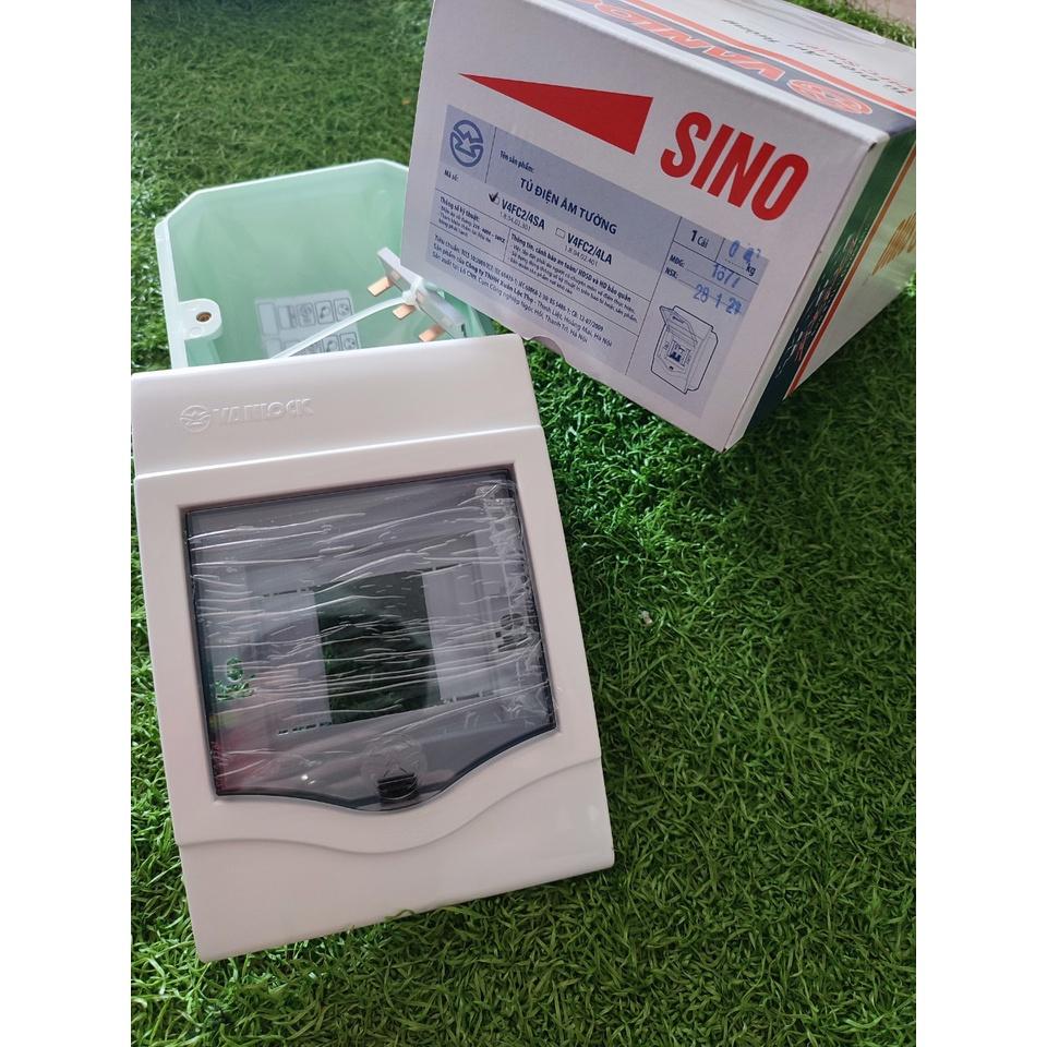 Tủ điện âm tường nhựa 2-4 đường Sino